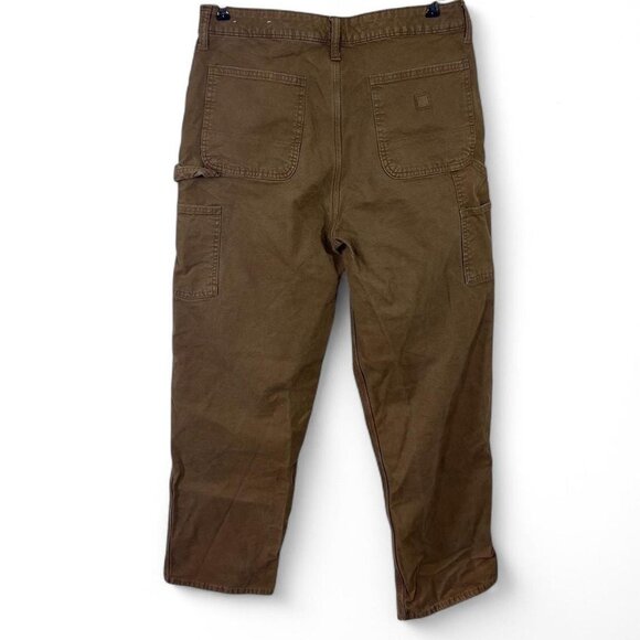 Men’s American Eagle Carpenter Pants Cargo Canvas Brown Size 32‎ - Picture 1 of 6